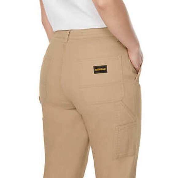 NEW Caterpillar Canvas Work Pants | Tan - Picture 4 of 6